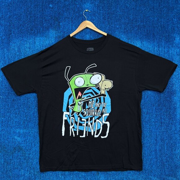 Nickelodeon Invader Zim “Me and the Squirrel are Friends” Graphic T-Shirt Size X - Picture 1 of 4